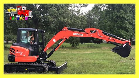 how to drive a mini excavator video|operating a kubota mini excavator.